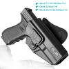 Compatible with Glock 17/19/23/31/32(Gen1-5), G22 (Gen 1-4), G19x/G44/G45,Level II Retention with Index Finger Release,Belt Clip&MOLLE view 2
