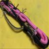 EPT Bull Ropes Pink & Black Poly Pro 9x7 RH 3/4" x 3/4" Bull Riding Rodeo Rider 16" view 1