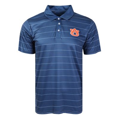 Auburn Tigers NCAA Mens Striped Polyester Polo - XXL