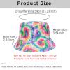 Bucket Hat Reversible Packable Tie Dye Hats Double Side Reversible Beach Sun Kids Hats (A) view 2