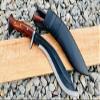 EGKH - 11 Inches Historical 2 Chira (Fullers) Rust Free Gripper Khukuri - most Useful Knife - hand guard full tang hilt view 2