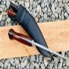 EGKH - 11 Inches Historical 2 Chira (Fullers) Rust Free Gripper Khukuri - most Useful Knife - hand guard full tang hilt view 3