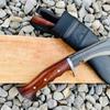 EGKH - 11 Inches Historical 2 Chira (Fullers) Rust Free Gripper Khukuri - most Useful Knife - hand guard full tang hilt view 4