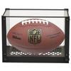 J JACKCUBE DESIGN Acrylic Football Display Case, Clear Storage Case Box with Metal Mesh Base for Football Sport Memorabilia Ball Holder Stand -MK810A view 1