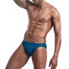 AIMPACT Mens Stripe Swim Briefs Sexy Bikini Swimwear Quick Dry Trunks Bathing Swimsuit for Men (GreenBlue L) view 4
