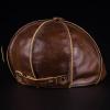 HYJTYA Men's Genuine Cowhide Leather Octagonal Cap Vintage Newsboy Hat Driving Flat Winter Male Artist Cap (XXL(59-60cm), Brown) view 4