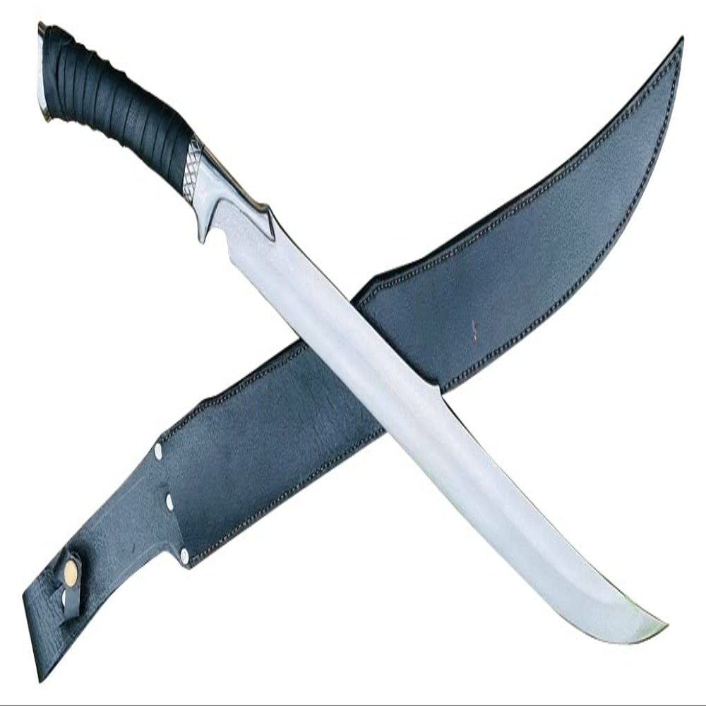 EGKH-24 Blade Hunting Sword-Handmade Knife-Balance oil tempered-Heavy duty Knife- Hand Forged-Functional-Carbon steel-tempered-Custom knife Silver, Black, Gold 32 inch