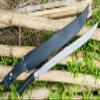 EGKH-24 Blade Hunting Sword-Handmade Knife-Balance oil tempered-Heavy duty Knife- Hand Forged-Functional-Carbon steel-tempered-Custom knife Silver, Black, Gold 32 inch view 2