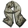 SEZQFEQE Men's 100 Silk Long Scarf Double Layer Neckerchief (L-Cashews Green) view 1
