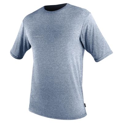 O'Neill Mens Hybrid Short Sleeve Sun Shirt, UPF 50+ Sun Protection, Rash Prevention for Surfing and All Water Activities, Cadet Blue, XX-Large
