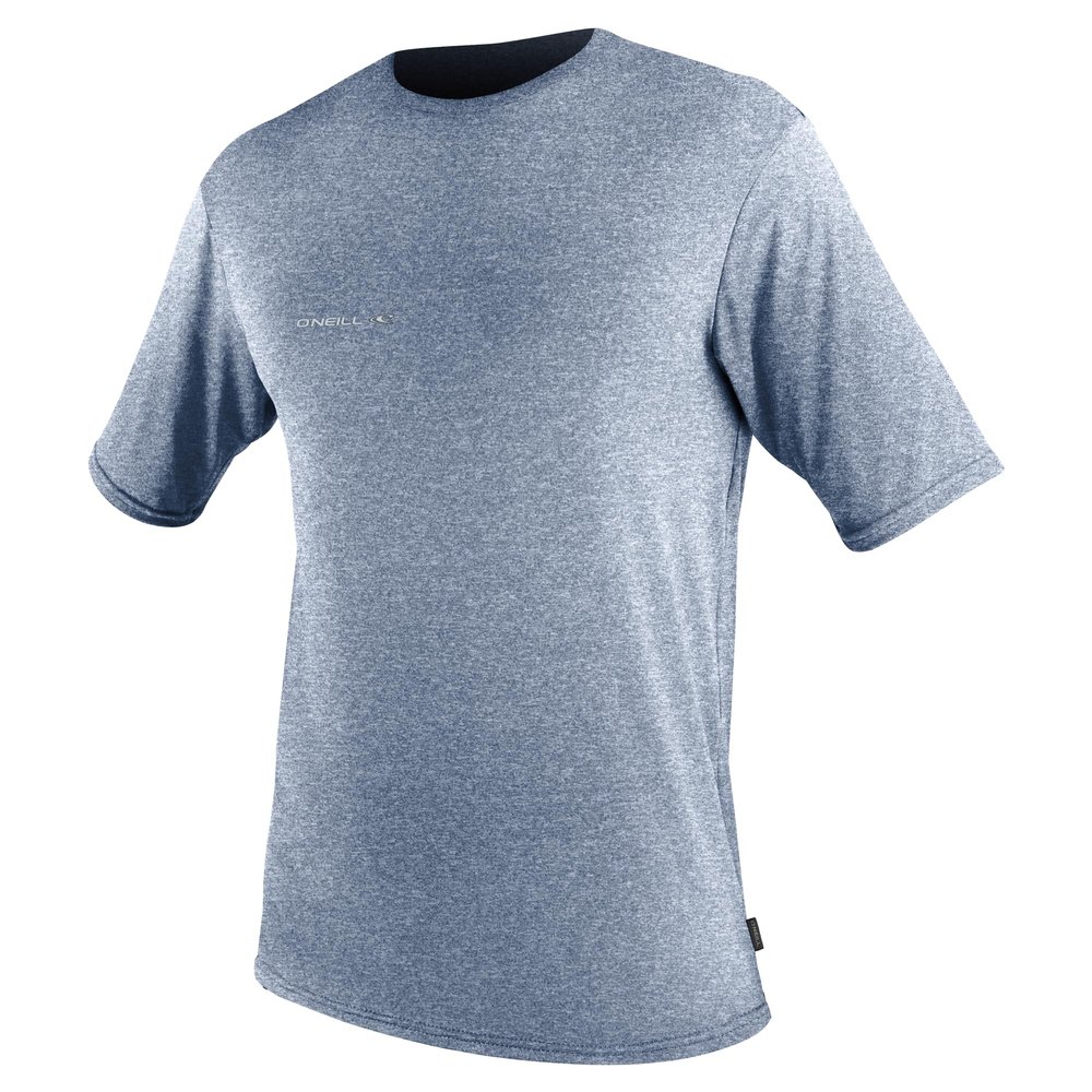 O'Neill Mens Hybrid Short Sleeve Sun Shirt, UPF 50+ Sun Protection, Rash Prevention for Surfing and All Water Activities, Cadet Blue, XX-Large