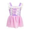 Dressy Daisy Toddler Girls Princess One Piece Swimsuit with Skirt Swimwear Swimming Bathing Suit Swim Wear Dress Up Size 5T, Purple
