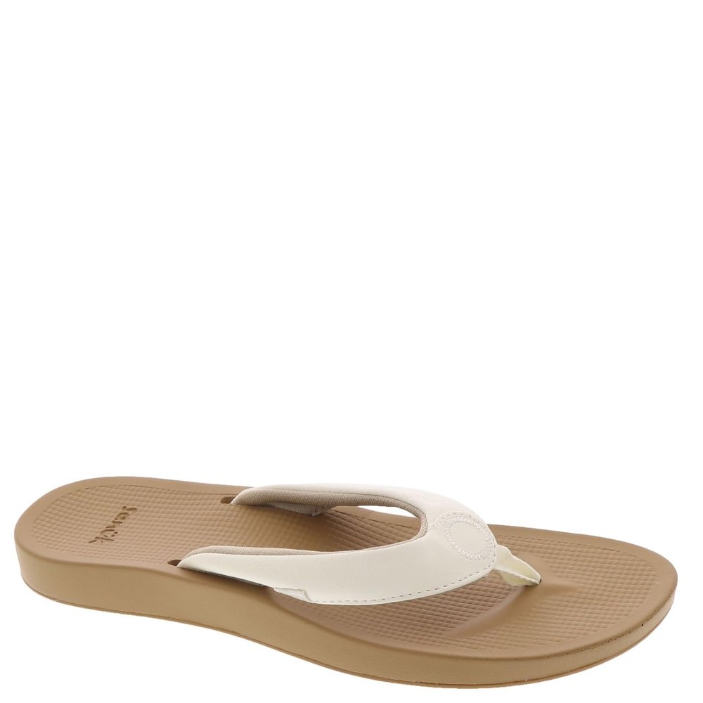 Sanuk 1127391-WHTT-11 Women's Cosmic Yoga Mat White/TAN 11
