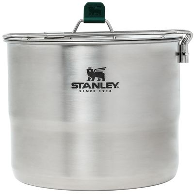 Stanley Adventure 11-Piece 4 Person Camp Cook Set | 2.6 qt Stainless Steel Pot with Lid | Bowls, Sporks and Serving Utensils | Outdoor Cookware for Backpacking and Camping | BPA-Free