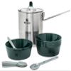 Stanley Adventure 11-Piece 4 Person Camp Cook Set | 2.6 qt Stainless Steel Pot with Lid | Bowls, Sporks and Serving Utensils | Outdoor Cookware for Backpacking and Camping | BPA-Free view 2
