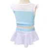 Dressy Daisy Toddler Girls Princess 2 Piece Tankini Swimsuit Swimwear Swimming Bathing Suit with Skirt Size 4T, Blue view 3
