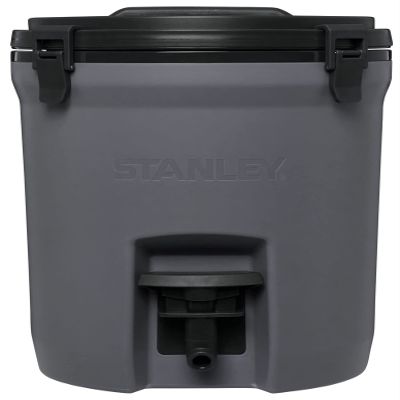 Stanley Adventure Fast Flow Water Jug 2 Gallon | Leakproof Ice Water Dispenser | Insulated Beverage Cooler | Easy Pour Spigot and Latched Foam Lid | BPA-Free | Charcoal