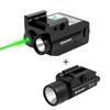 Gmconn 350 lm Gun Flashlight with Strobe Mode Green Laser Sight Combo, Bundle with 1200 Lumens Rail Mounted Compact Pistol Light LED Strobe Tactical Gun Flashlight view 1