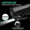 Gmconn 350 lm Gun Flashlight with Strobe Mode Green Laser Sight Combo, Bundle with 1200 Lumens Rail Mounted Compact Pistol Light LED Strobe Tactical Gun Flashlight view 2