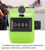 TenNuoDa 4-Digit Tally Counters,Hand Tally Counter 4-Digits Plastic Knob Reset Handheld Counting Tool with Hook Tool Handheld Counter Sports Supplies(Green) view 2