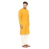 ITOS365 Men Cotton Blend Kurta Pyjama Set Party Fashion Regular Ethinic Wear Indian Dress Gift for Men Golden XL view 2