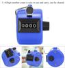 TenNuoDa 4-Digit Tally Counters,Hand Tally Counter 4-Digits Plastic Knob Reset Handheld Counting Tool with Hook Tool Handheld Counter Sports Supplies(Blue) view 4