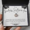 Crown Pendant Necklace - Badass Sister-in-Law Jewelry from Sister Or Brother-in-Law for Birthday Or Christmas, Hard Times Achievement Inspirational Po view 3
