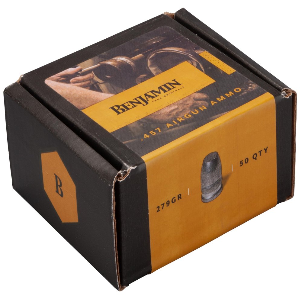 Benjamin .457-Caliber 279-Grain Flat Point Pellets B457279 (50-Count)