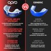 OPRO Gold Level Mouth Guard - Moldable Mouthguard with Premium Comfort Fit, and Multi-Layer Protection for Boxing, MMA, Rugby, Hockey, and Football Mouthpiece  Includes Case (Purple/Pearl, Adult) view 4