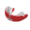 OPRO Instant Custom-Fit Mouth Guard, Dentist-Level Comfort, Protection & Fit - Moldable Mouthguard for Football, Boxing, Rugby, MMA, BJJ, UFC Mouth Piece- Includes Mouth Guard Case (Red/White, Youth) view 1