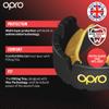 OPRO Gold Level Braces Mouth Guard, Moldable Mouthguard for Comfort & Fit for Boxing, Hockey, MMA, UFC, Football, Braces Protection, Youth & Adult Mouthguard with Case Included, White view 3