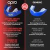OPRO Gold Level Braces Mouth Guard, Moldable Mouthguard for Comfort & Fit for Boxing, Hockey, MMA, UFC, Football, Braces Protection, Youth & Adult Mouthguard with Case Included, White view 4