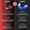 OPRO Sports Mouth Guard Silver Level  Moldable, Multi-Layer Protection for Boxing, Hockey, Rugby, MMA, Jiu Jitsu, UFC & Football  Includes Mouth Guard Case (Adult, Black/Red) view 4