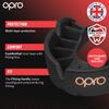 OPRO Bronze Level Sports Mouthguard  Custom-Fit, Breathable, Slim Design  Protective Mouth Guard for Football, Wrestling, Boxing, MMA, Lacrosse & All Contact Sports, Case Included  Red, Adult view 3