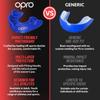 OPRO Bronze Level Sports Mouthguard  Custom-Fit, Breathable, Slim Design  Protective Mouth Guard for Football, Wrestling, Boxing, MMA, Lacrosse & All Contact Sports, Case Included  Red, Adult view 4