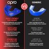 OPRO Bronze Level Sports Mouthguard  Custom-Fit, Breathable, Slim Design  Protective Mouth Guard for Football, Wrestling, Boxing, MMA, Lacrosse & All Contact Sports, Case Included  Black, Adult view 4