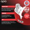 OPRO Instant Custom-Fit Mouth Guard  Dentist-Grade Comfort  Moldable Sports Mouthpiece for Boxing, Wrestling, MMA, Lacrosse & UFC  Impact-Resistant Gum Shield with Case  (Black/White, Adult) view 3