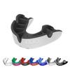 OPRO Sports Mouth Guard Silver Level  Moldable, Multi-Layer Protection for Boxing, Hockey, Rugby, MMA, Jiu Jitsu, UFC & Football  Includes Mouth Guard Case (Adult, White/Black) view 1