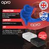 OPRO Silver Level Mouth Guard  Moldable Mouthguard with Multi-Layer Protection for Boxing, Hockey, Rugby, MMA, jiu Jitsu UFC & Football Mouthpiece - Includes Mouth Guard Case (Adult, Red/Dark Blue) view 3