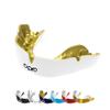 OPRO Instant Custom-Fit Mouth Guard, Dentist-Level Comfort, Protection & Fit - Moldable Mouthguard for Football, Boxing, Rugby, MMA, BJJ, UFC Mouth Piece- Includes Mouth Guard Case (White/Gold, Youth) view 1