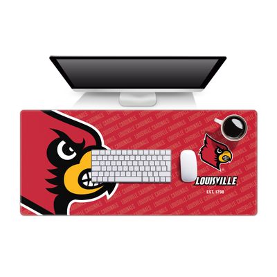 YouTheFan NCAA Louisville Cardinals Logo Series Desk Pad