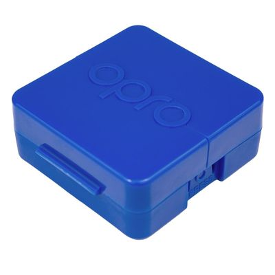 OPRO Protective Ventilated Mouth Guard Case, Can be Used as a Retainer Case, Ideal for Your Your Night Guard & Clear Aligners, Keeps Them Secure, Fresh, and Clean (Blue)