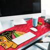 YouTheFan NHL Chicago Blackhawks Logo Series Desk Pad, Team Colors view 3