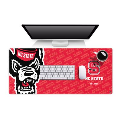 YouTheFan NCAA NC State Wolfpack Logo Series Desk Pad