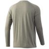 HUK Waypoint Long Sleeve Shirt | Performance T-Shirt +50 UPF Moss view 2