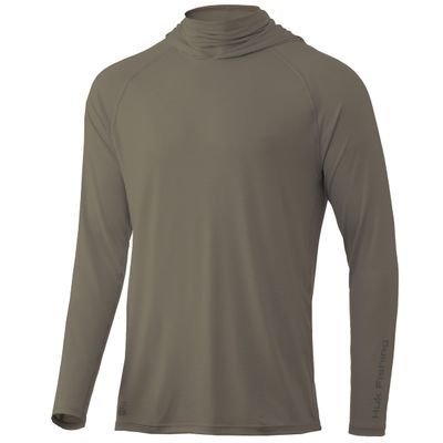 HUK Men's Standard A1A Hoodie | Quick-Dry Performance Sweatshirt +30 UPF, Overland, Small