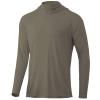 HUK Men's Standard A1A Hoodie | Quick-Dry Performance Sweatshirt +30 UPF, Overland, Small view 1