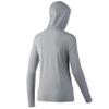 HUK Women's Standard Waypoint Hoodie | Performance Long-Sleeve Shirt +50 UPF, Overcast Grey, Medium view 2