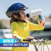 4E's Novelty Sports Water Bottles Bulk (12 Pack) 18 oz Squeeze Reusable Plastic White School Bike Water Bottle for Kids, BPA Free, Party Favor Giveaways, End of Year Student Gifts view 4