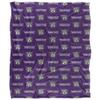 Weber State University Wildcats Blanket, 50"x60" Logo Pattern, Silky Touch Super Soft Throw view 2